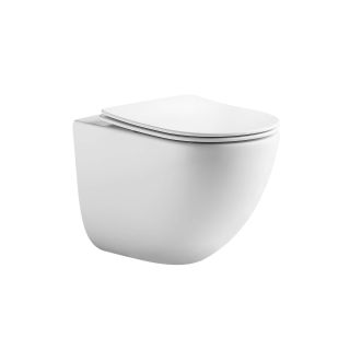 Унитаз Aquatek Гелиос AQ1993T-00 подвесной цвет Белый тонкое сиденье с механизмом плавного закрывания